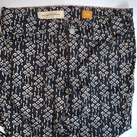 EUC! Anthropologie Pilcro Serif Sateen Zip Ankle Skinny - 25 - Picture 6 of 7